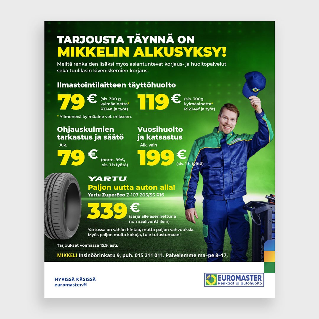 Euromaster-tarjous